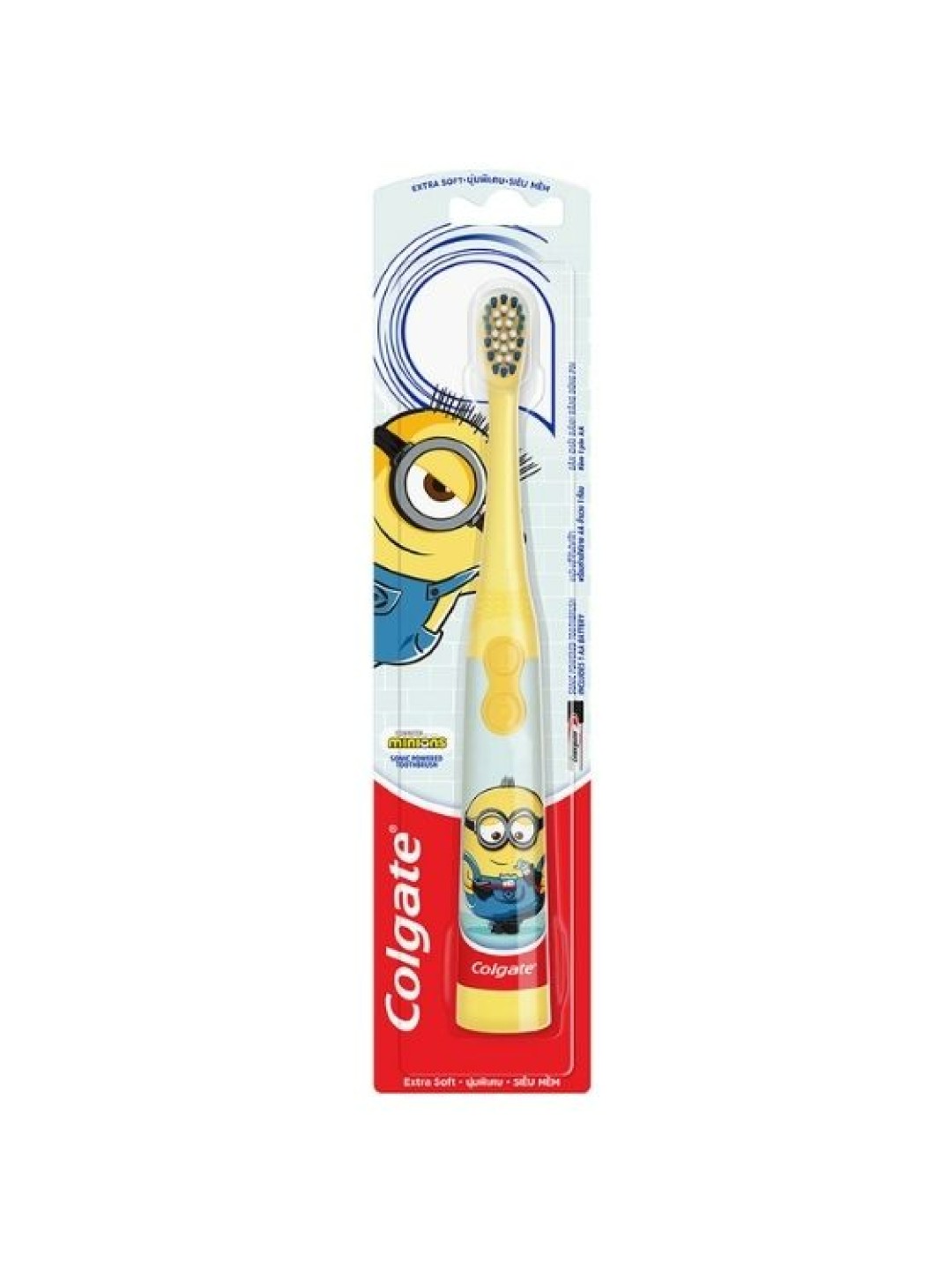 Colgate Kids Minions Talking Battery Toothbrush with Extra Soft Bristle